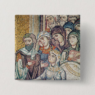 The Raising of Jairus's Daughter 15 Cm Square Badge
