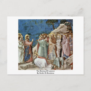 The Raising Of Lazarus By Giotto Di Bondone Postcard