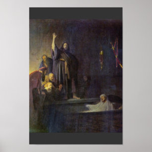 The Raising Of Lazarus. By Rembrandt Van Rijn Poster