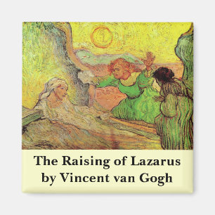 The Raising of Lazarus by Vincent van Gogh Magnet