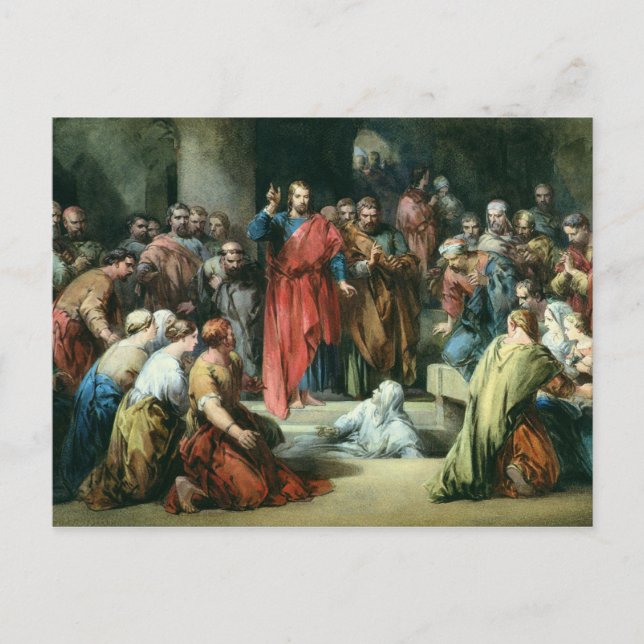 The Raising of Lazarus Postcard (Front)