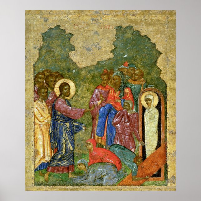 The Raising of Lazarus, Russian icon Poster (Front)