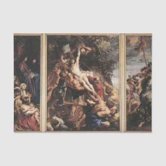 The Raising of the Cross by Peter Paul Rubens Tissue Paper