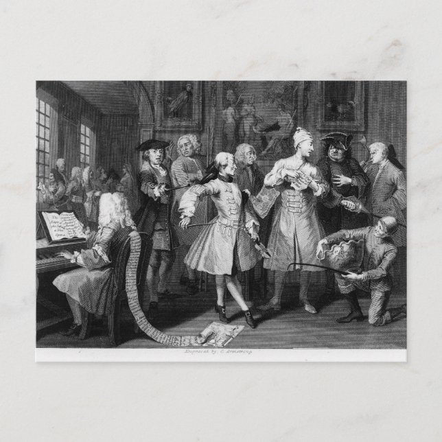 The Rake's Levee, plate II Postcard (Front)