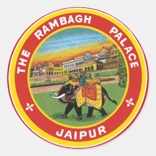 The Rambagh Palace Jaipur Classic Round Sticker