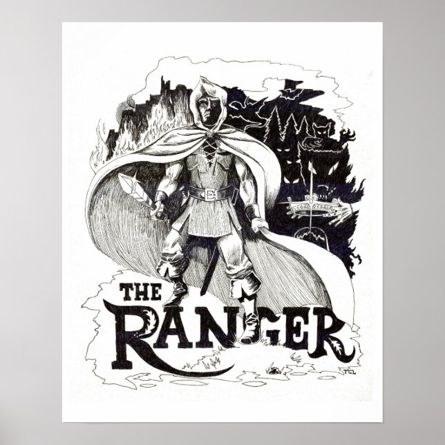 “The Ranger” - Illustration by Tracy Lesch Poster (Front)