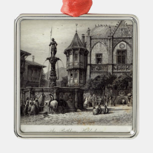 The Rathhaus, Hildesheim Metal Tree Decoration