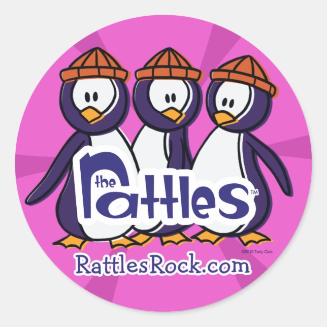 The Rattles "Elvis" Stickers (Front)