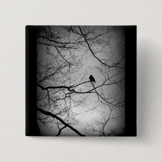 The Raven 15 Cm Square Badge