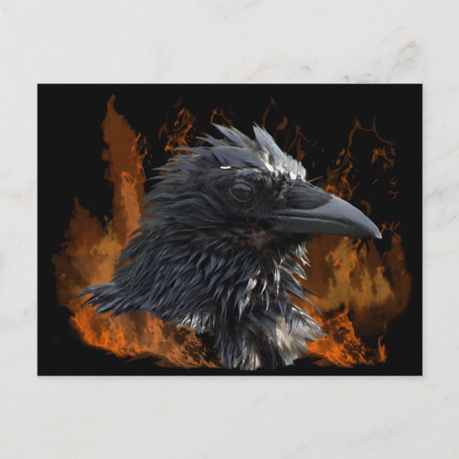 "The Raven Fire" Gifts Postcard (Front)