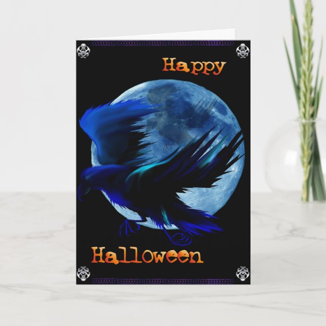 The Raven halloween cards (Front)