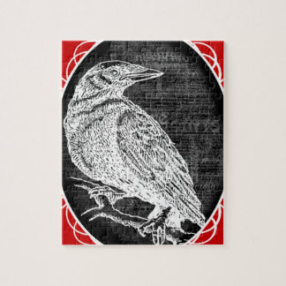 "The Raven" inspired graphic design Jigsaw Puzzle