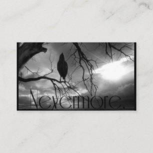 The Raven - Nevermore Sunbeams Tree Business Card