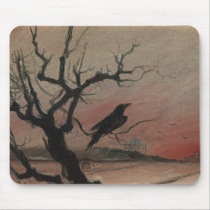 The Raven of Karlstejn, 1882 Mouse Pad
