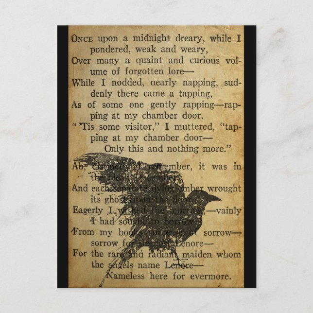 The Raven Postcard (Front)