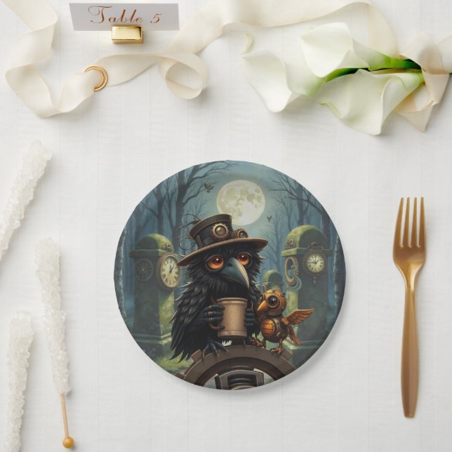 The raven powered by Coffee Paper Plate (Wedding)