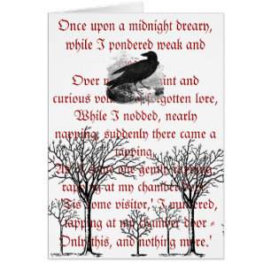 The Raven Vintage Card