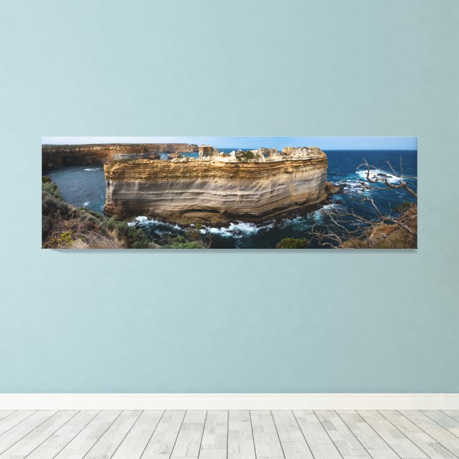 The Razorback, Great Ocean Road, Victoria Canvas Print (Insitu(Wood Floor))
