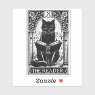 The Reader Black Cat Tarot Card
