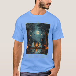 The Reader Bookish Cute Spooky Ghost Reading Book  T-Shirt
