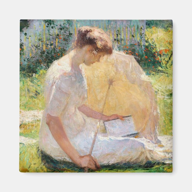 The Reader by Frank Weston Benson Magnet (Front)