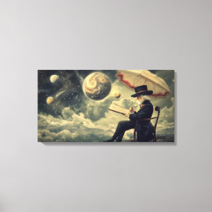 The reader canvas print