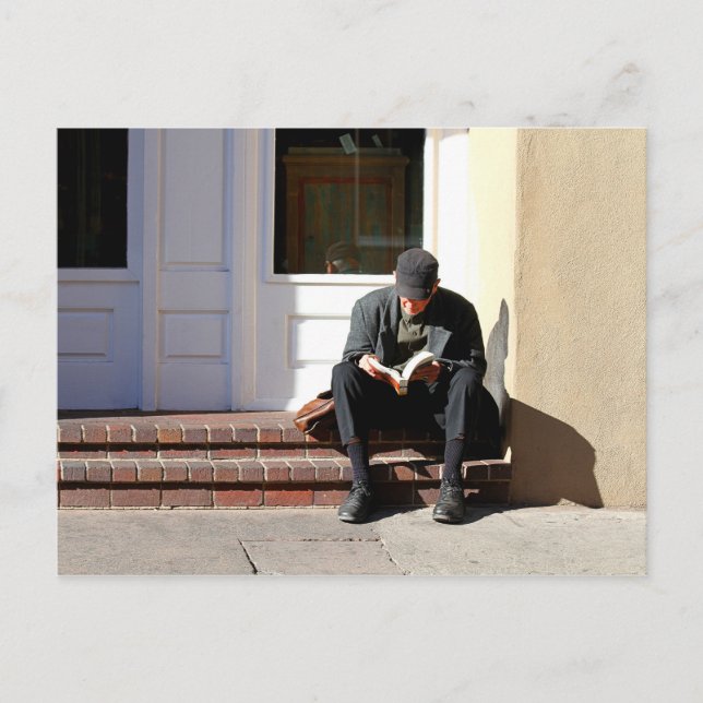 The Reader in Santa Fe, New Mexico Postcard (Front)