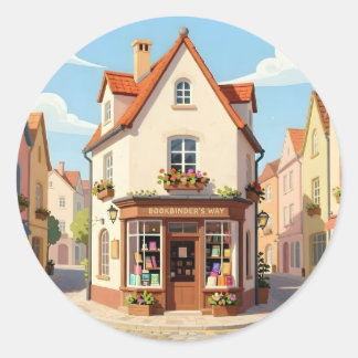 The Reading Corner – Cosy Book Nook Classic Round  Sticker