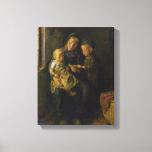 The Reading Lesson Canvas Print