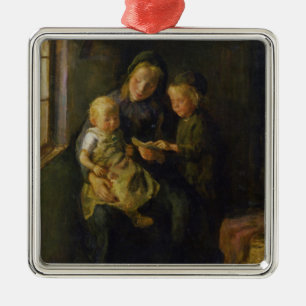 The Reading Lesson Metal Tree Decoration