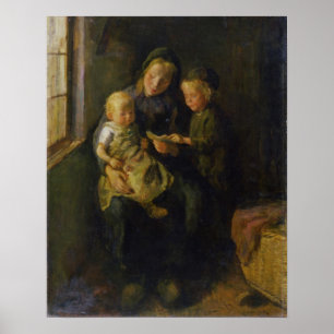 The Reading Lesson Poster