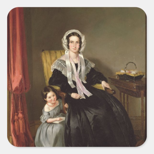 The Reading Lesson Square Sticker (Front)