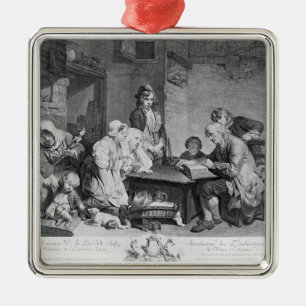 The Reading of the Bible Metal Tree Decoration