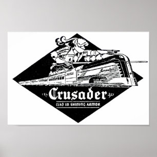 The Reading Railroad Crusader Streamliner Poster