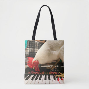 The Real Boo the Roo on Keyboard Tote Bag