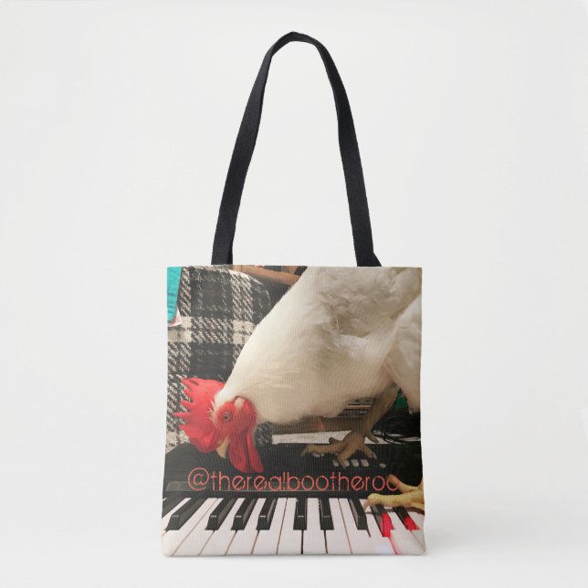 The Real Boo the Roo on Keyboard Tote Bag (Front)