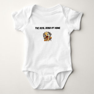 The Real Boss at Home Baby Bodysuit