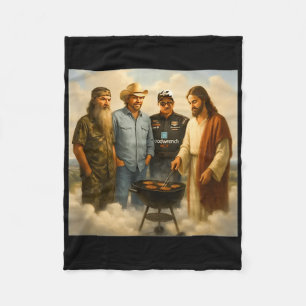 The Real Gang Meet Up In Heaven Phil Funny Meme Bb Fleece Blanket