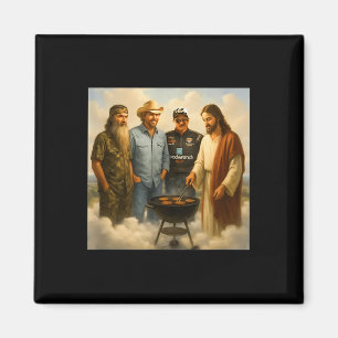 The Real Gang Meet Up In Heaven Phil Funny Meme Bb Magnet