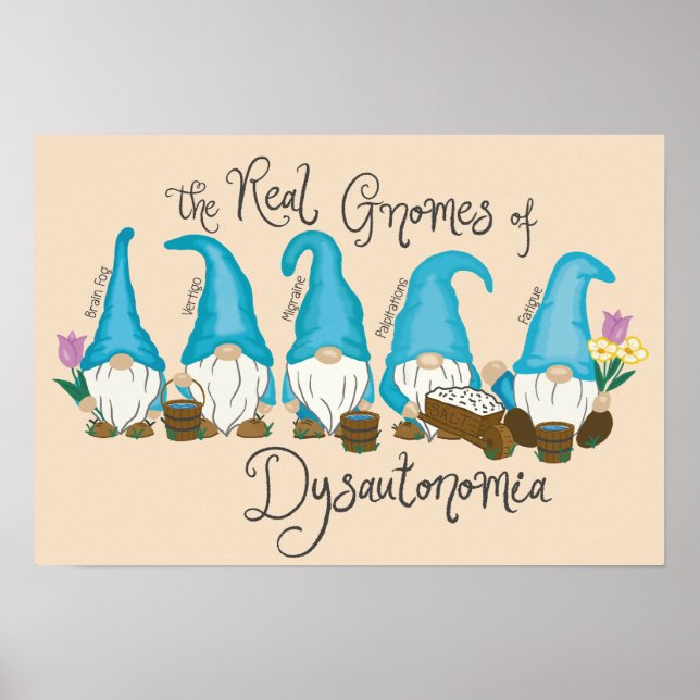 The Real Gnomes of Dysautonomia poster (Front)