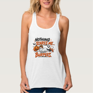 The Real Horror Is Leg Day Funny Halloween Gym Singlet