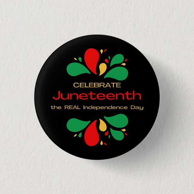 The REAL Independence Day 3 Cm Round Badge (Front)
