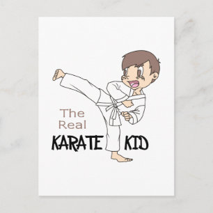 THE REAL KARATE KID POSTCARD
