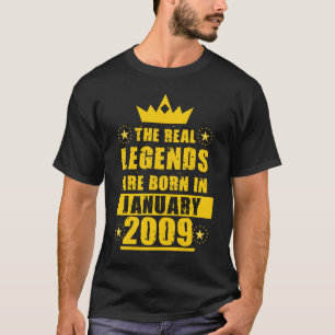 The Real Legends Are Born In January 2009 retro T-Shirt