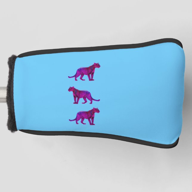 The Real Magenta Panthers Golf Head Cover (Front)