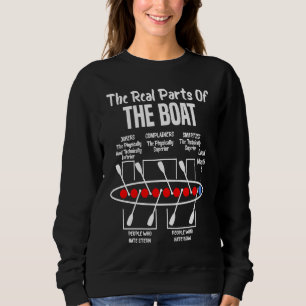 The Real Parts Of The Boat Rowing Crew Loud Mouth Sweatshirt