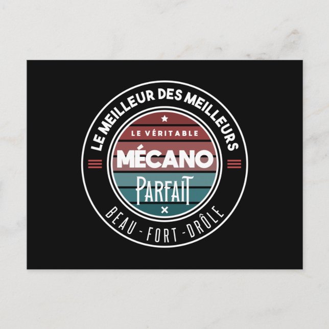 The real perfect mechanic postcard (Front)