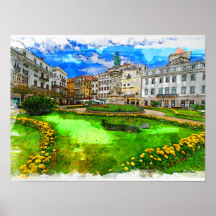 The Real Portugal- Coimbra Poster