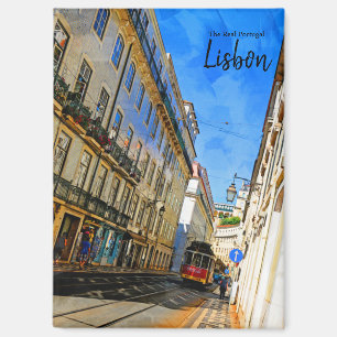 The Real Portugal- Lisbon Vintage Travel Postcard Magnet