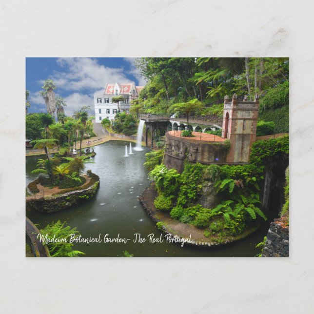 The Real Portugal- Madeira Botanical Garden Postcard (Front)
